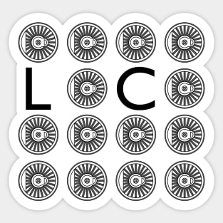 LOCO (Train Wheel) Sticker